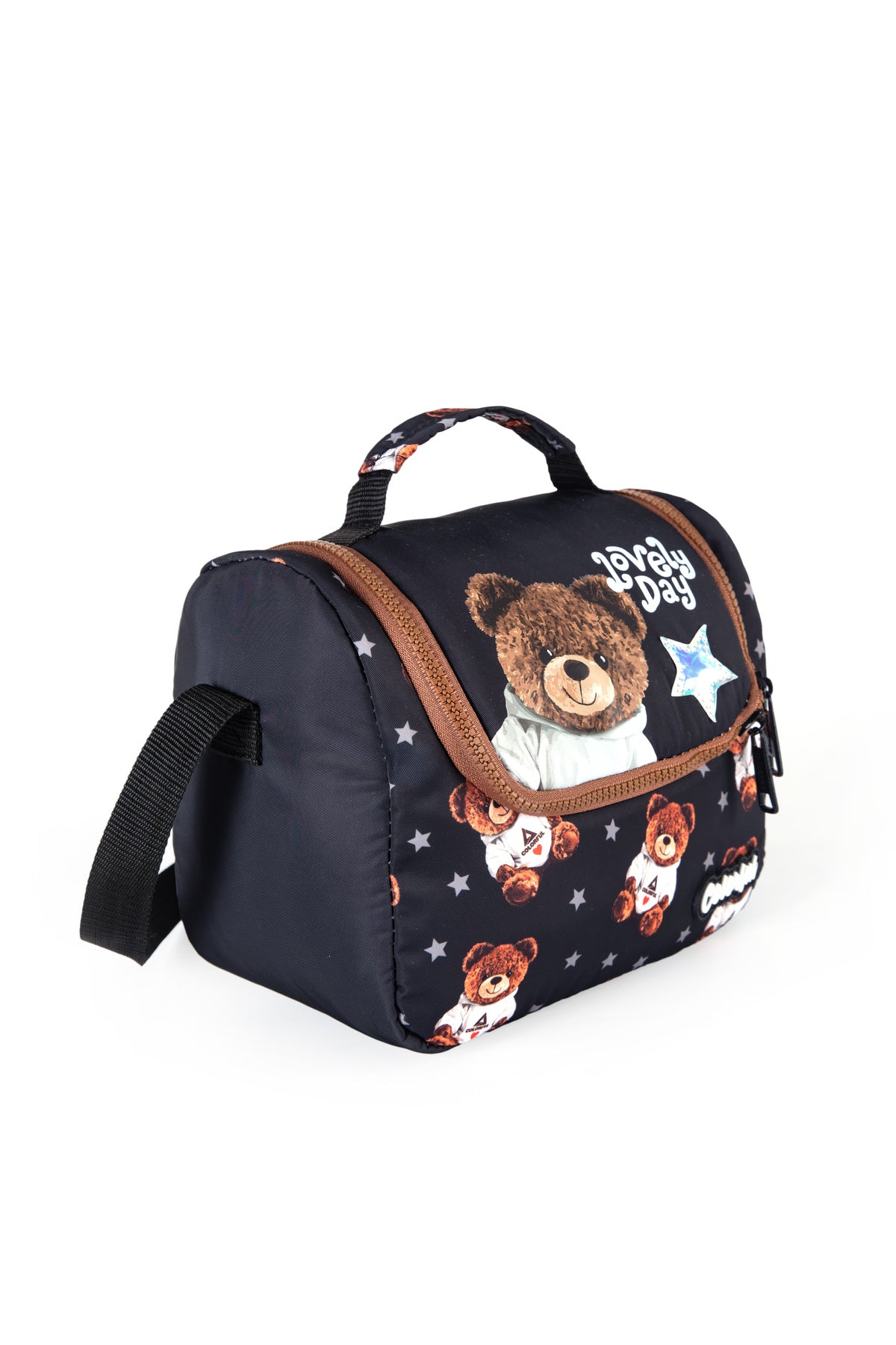 Life Bear 3'lü Okul Seti - Sırt Çantası, Termal Beslenme, Kalemlik - Siyah