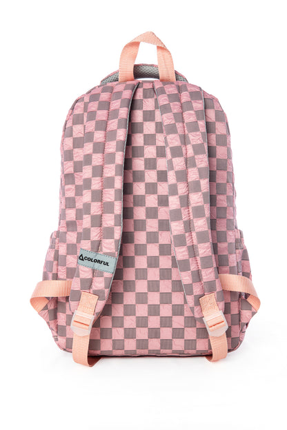 Polly Laptop Bölmeli Günlük Sırt Çantası - Pudra Pembe
