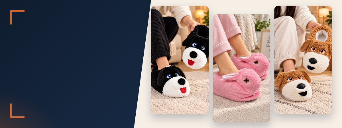 Sevimli peluş panduflar