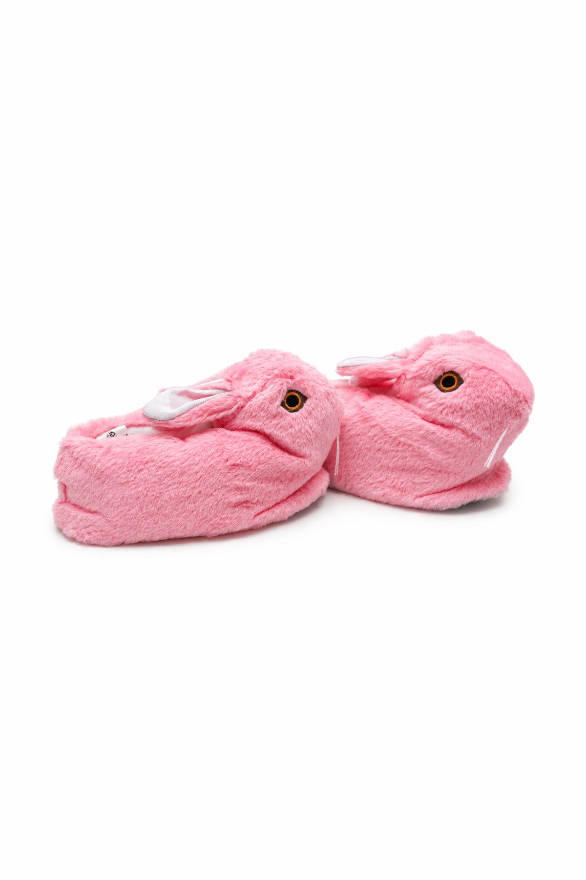 Sevimli Tavşan Figürlü Peluş Kadın Ev Pandufu - Pembe